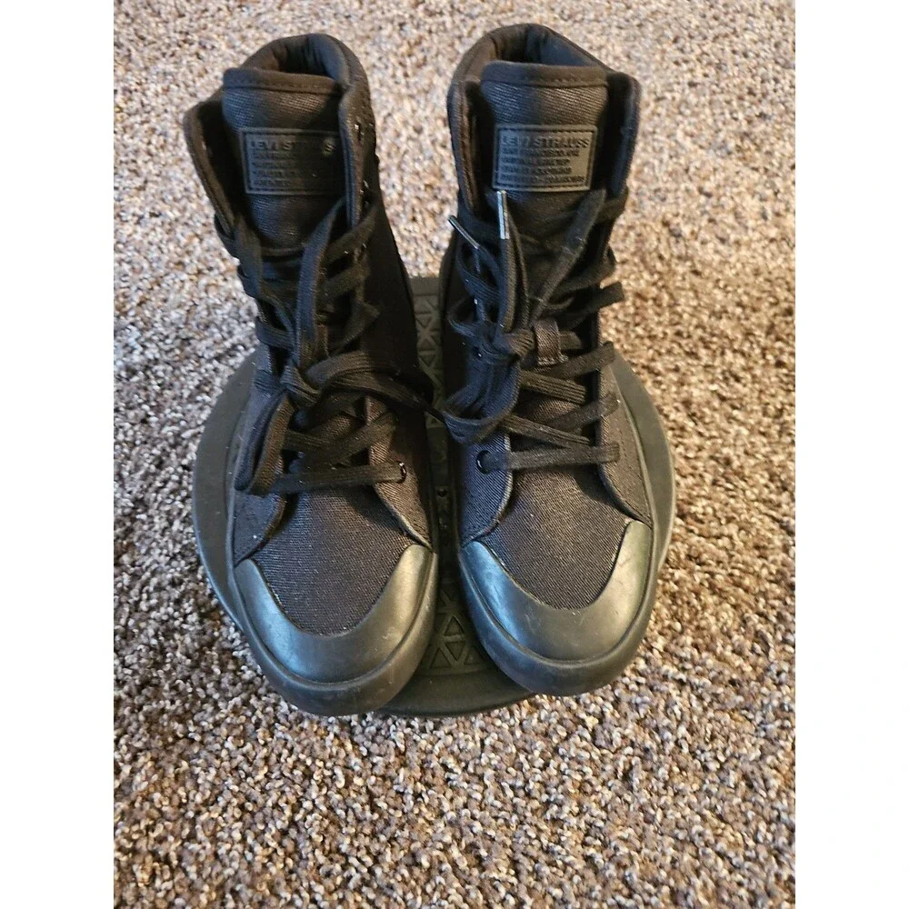 Levi’s Women’s Olivia II CT CVS High-Top Lace-Up Canvas Sneakers - Black Sz 6.5